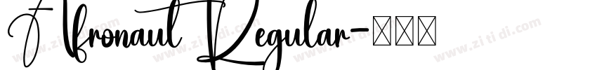 Afronaut Regular字体转换